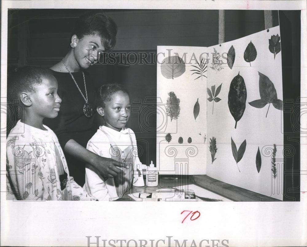 1965 Phylllis Jones, Christine Jones &amp; Eleanor Mitchell,Science Fair - Historic Images