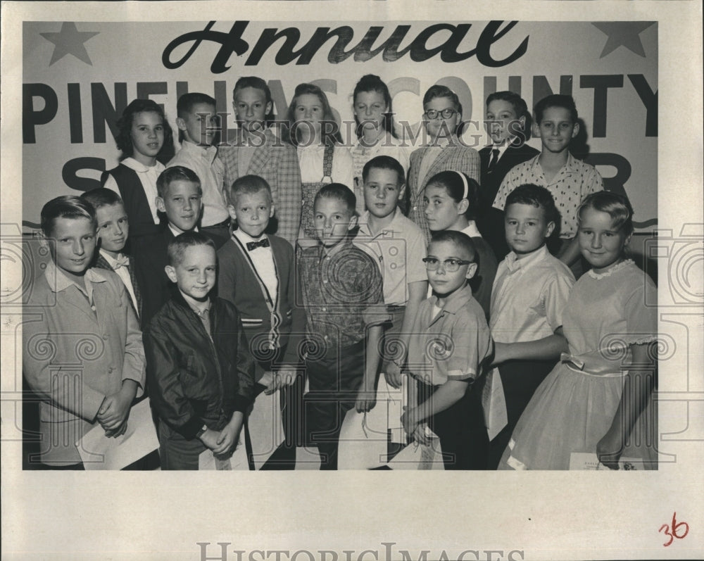1961 The top elementary school physical scientists.  - Historic Images