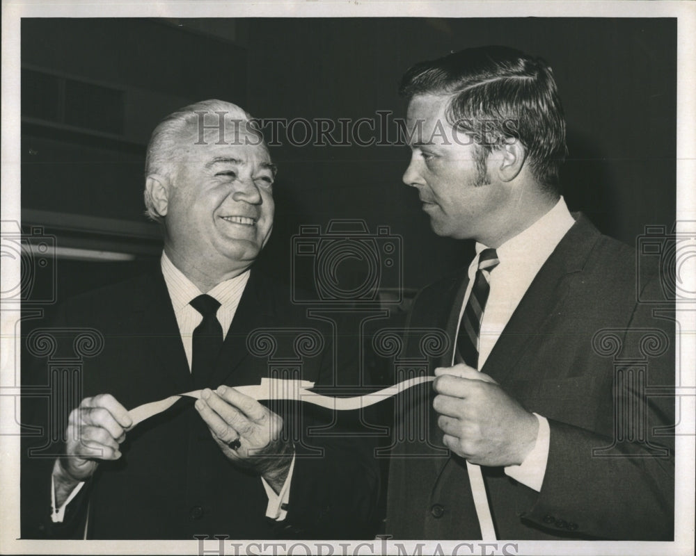 1969 Edward T. McCormick And John L. Hopwood National Stock Exchange - Historic Images
