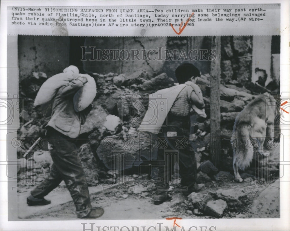 1965 Chile Earthquake Damage Plasilia - Historic Images