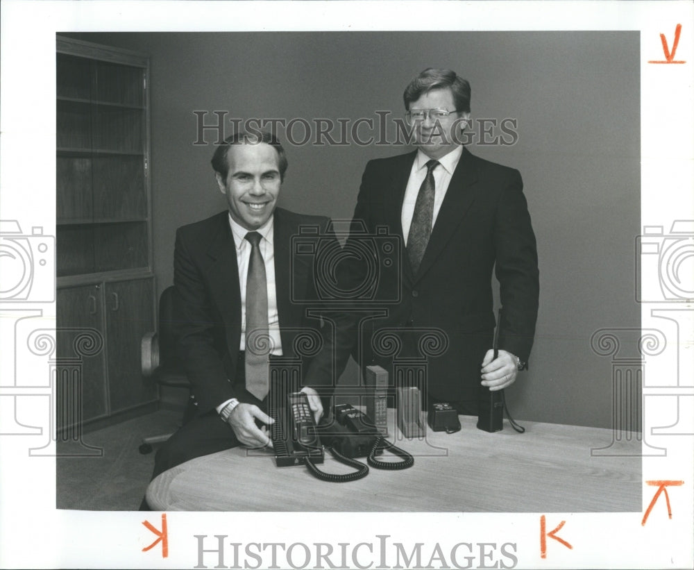 1990 Michael Farese Nokia Vice President Jan Loeber Nokia President - Historic Images