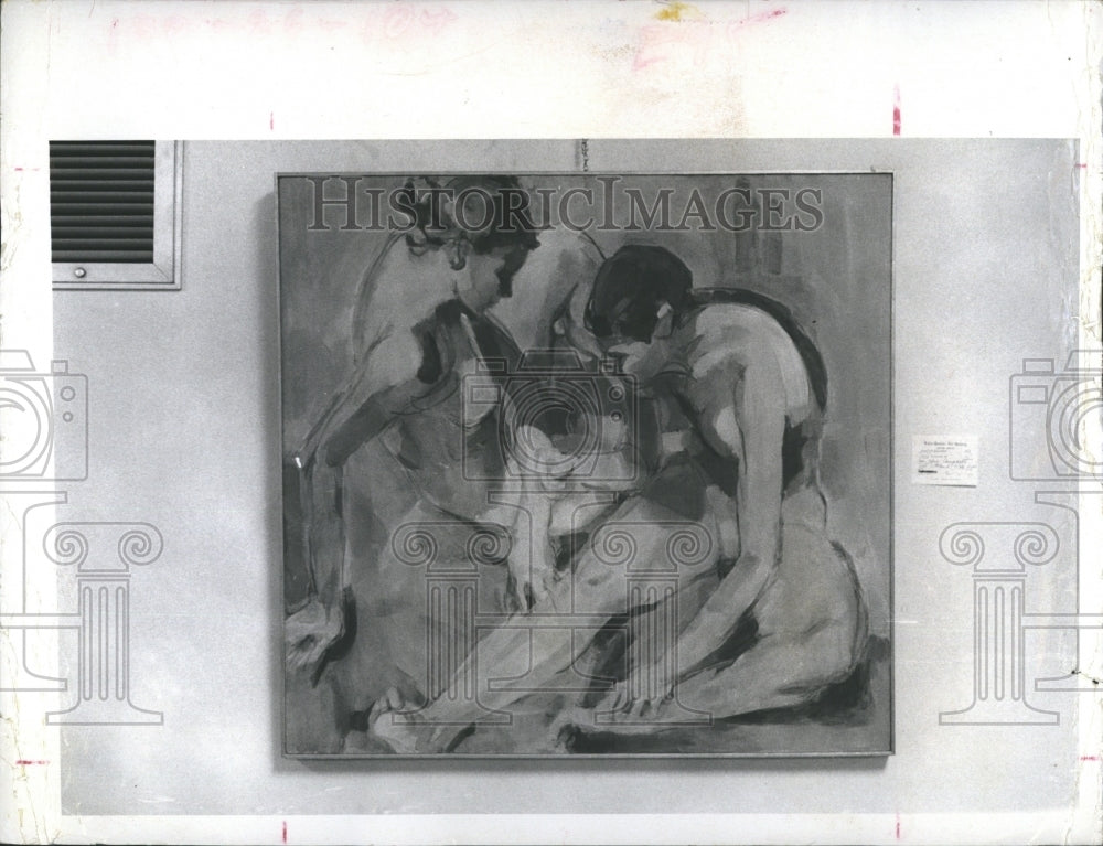 1972 Studio 1212 Art Exhibition Latin Quarter Gallery "Figures - Historic Images