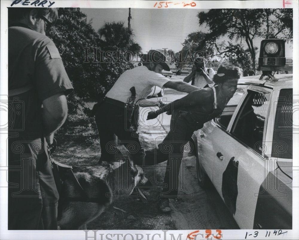 1975 Luke Perry, dog Rex "90210'  - Historic Images