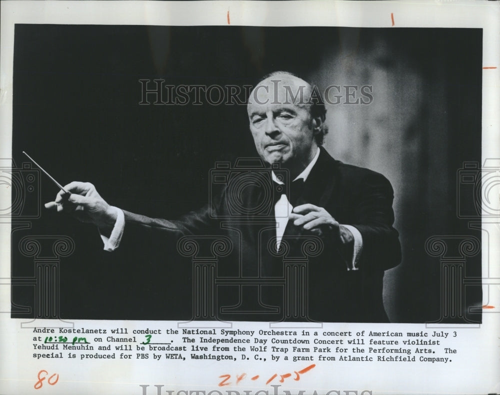 1976 Andre Kostelanetz Conducts National Symphony Orchestra Concert - Historic Images