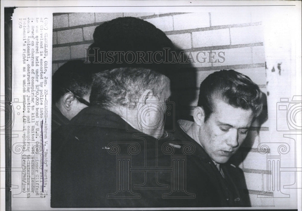 1970 Aubran W. Buddy Martin Arrested On Murder Conspiracy Charges - Historic Images
