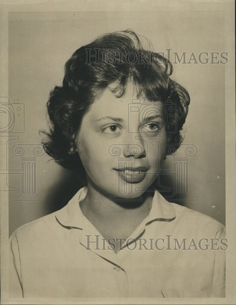 1958 Carol Prochniak, a Senior at St. Paul&#39;s High  - Historic Images