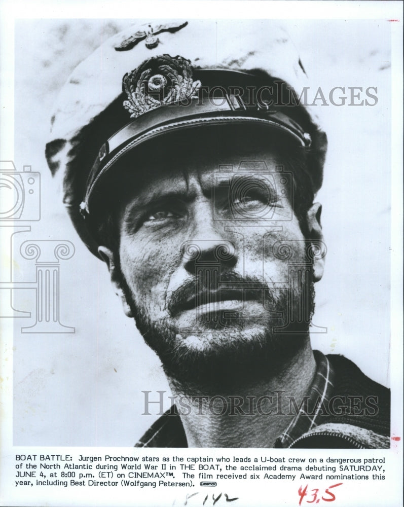 Jurgen Prochnow, starring in "The Boat"  - Historic Images