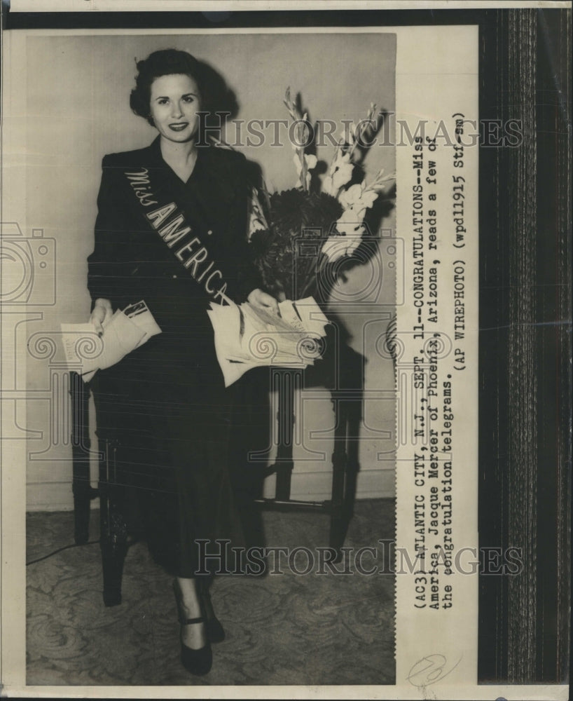 1949 Jacque Mercer, Miss America - Historic Images