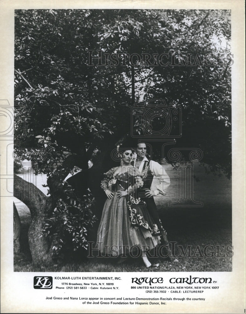 1973  Jose Greco &amp; Nana Lorca, Dancers - Historic Images