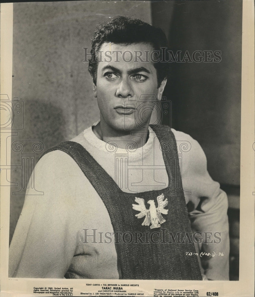 1963 Tony Curtis, American Actor in Taras Bulba - Historic Images
