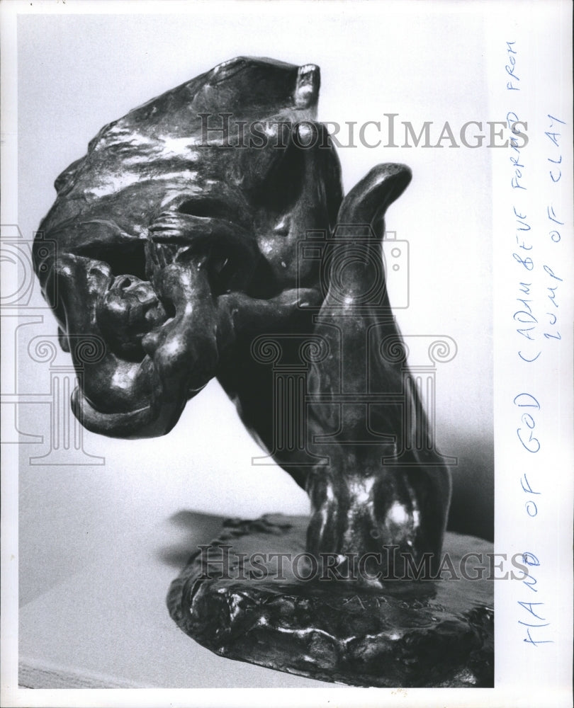 1969 Sculpture by French Sculptor Rodin - Historic Images