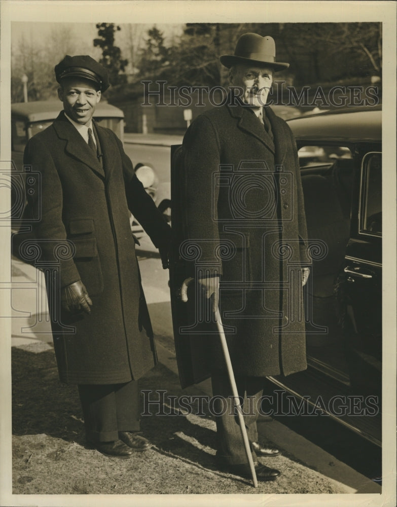 1941 Justice James Clark McReynolds And Chauffeur Franklin Johnson - Historic Images