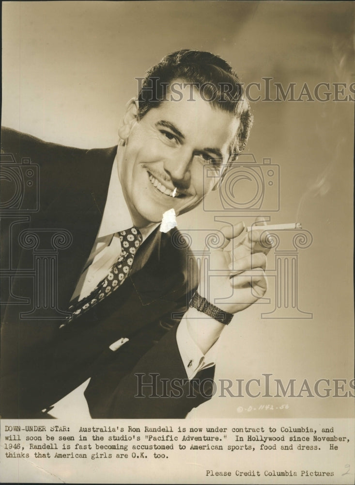 1946 Ron Randell to be seen in &quot;Pacific Adventure&quot; - Historic Images