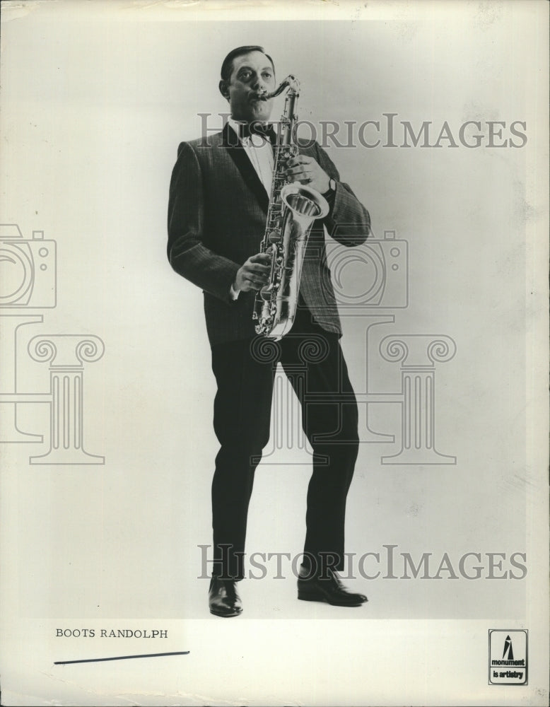 1967 Boots Randolph Saxophone Musician Signed With Monument Records - Historic Images