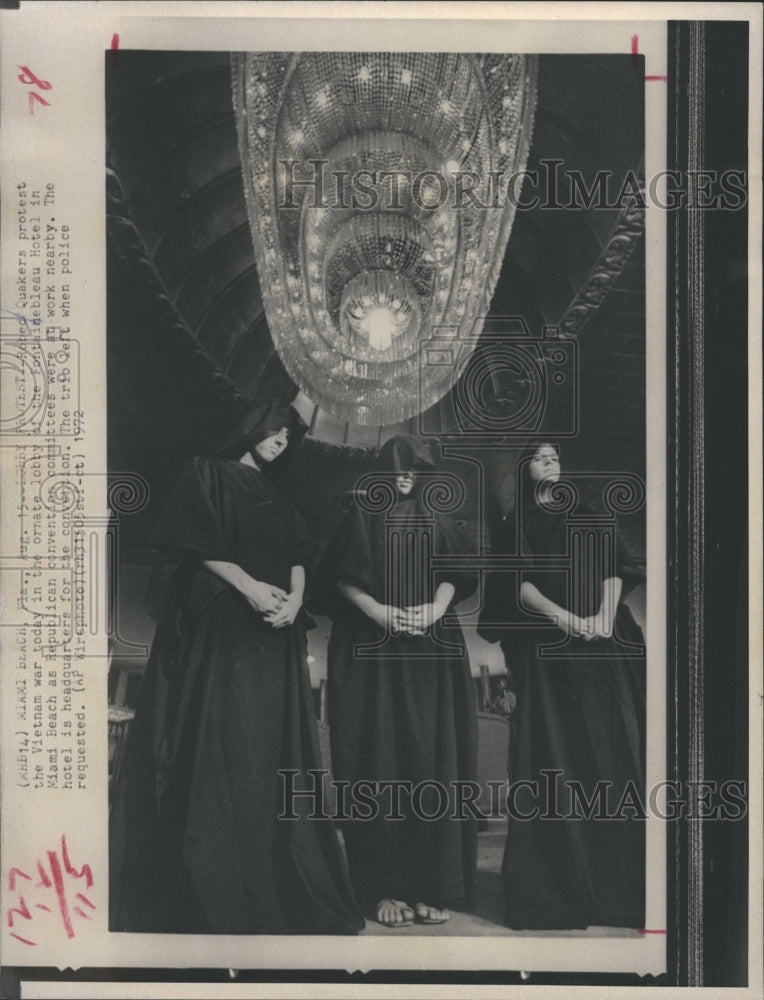 1972 Rohed Quakers protest the Vietnam war - Historic Images