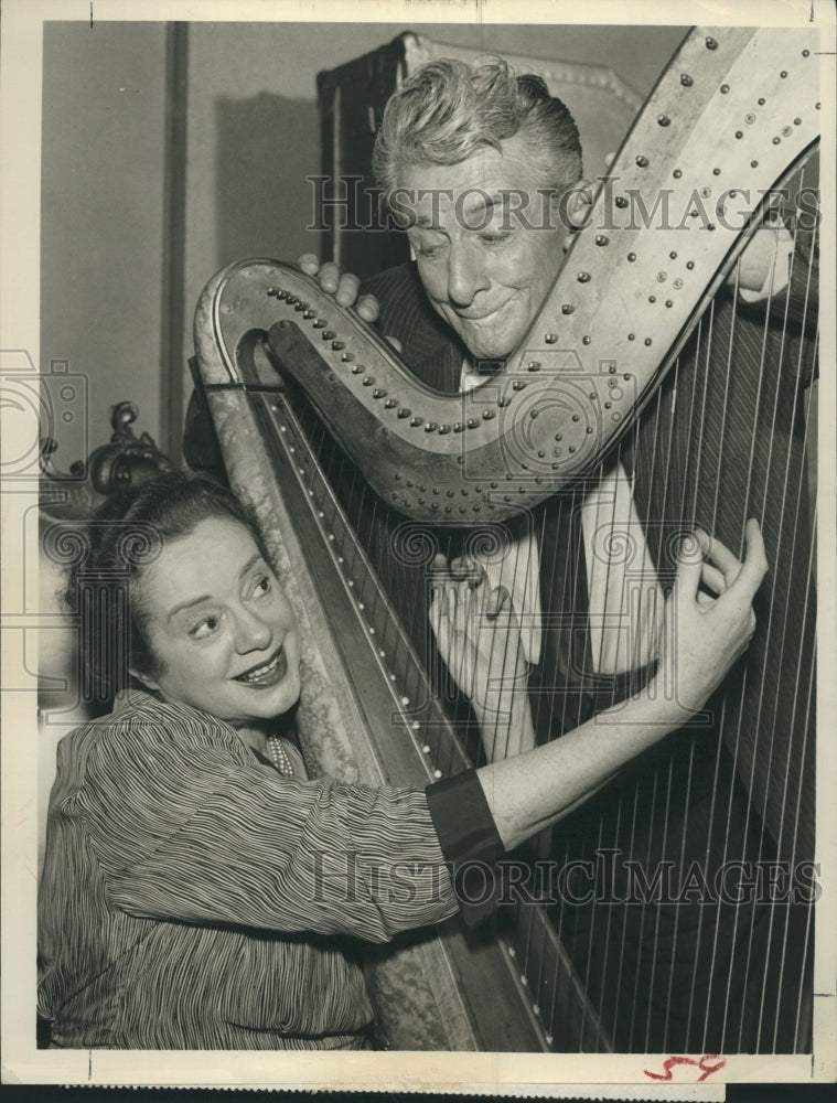 1963 Edward E. Horton and Elsa Lanchester, in "Burke's Law" - Historic Images