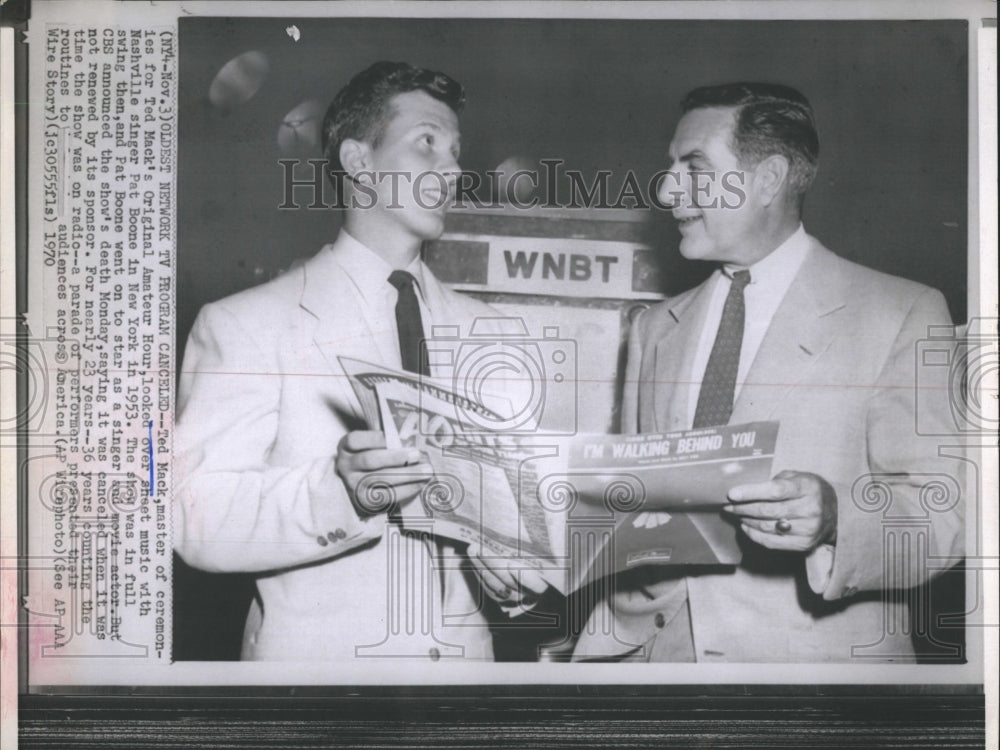 1970 Ted Mack &amp; Pat Boone - Historic Images