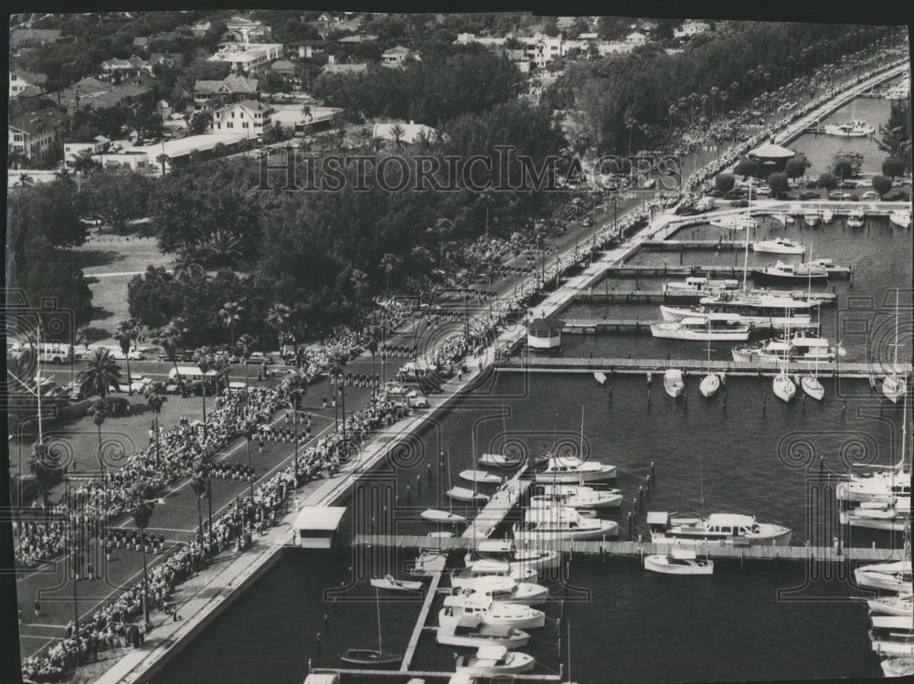 Press Photo Festival of States, yacht - Historic Images