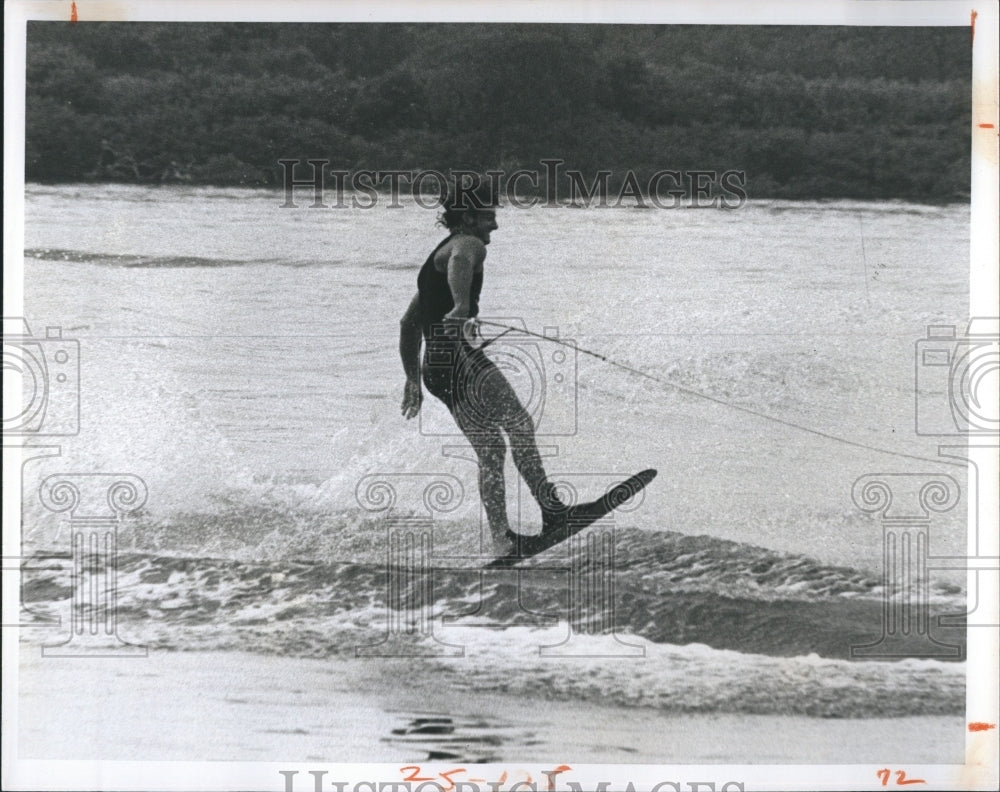 1976 Frankie Dees, National Champion water skier - Historic Images