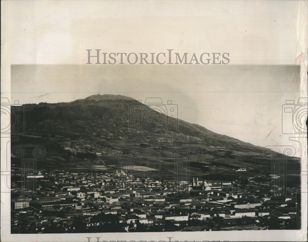 1947 Aerial View of Pasco, Colombia - Historic Images