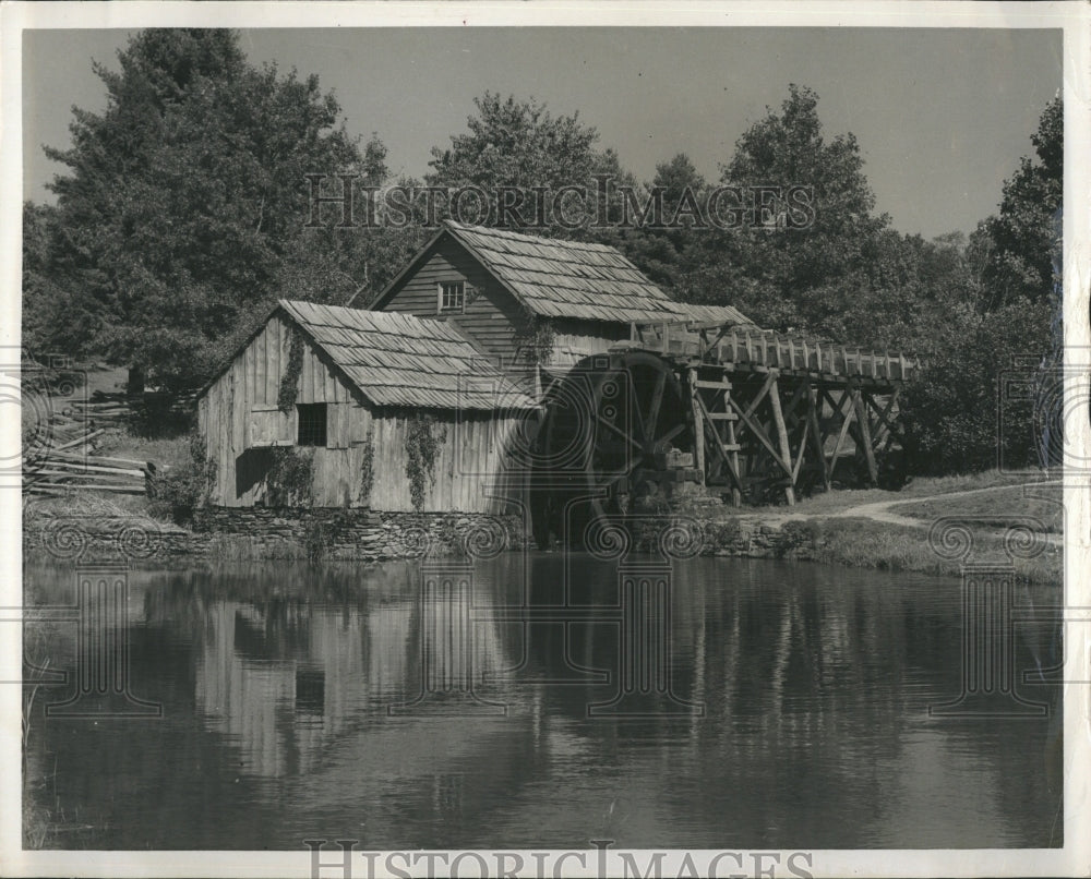 Press Photo Mabry Mill Blue Ridge parkway, North Carolina - Historic Images