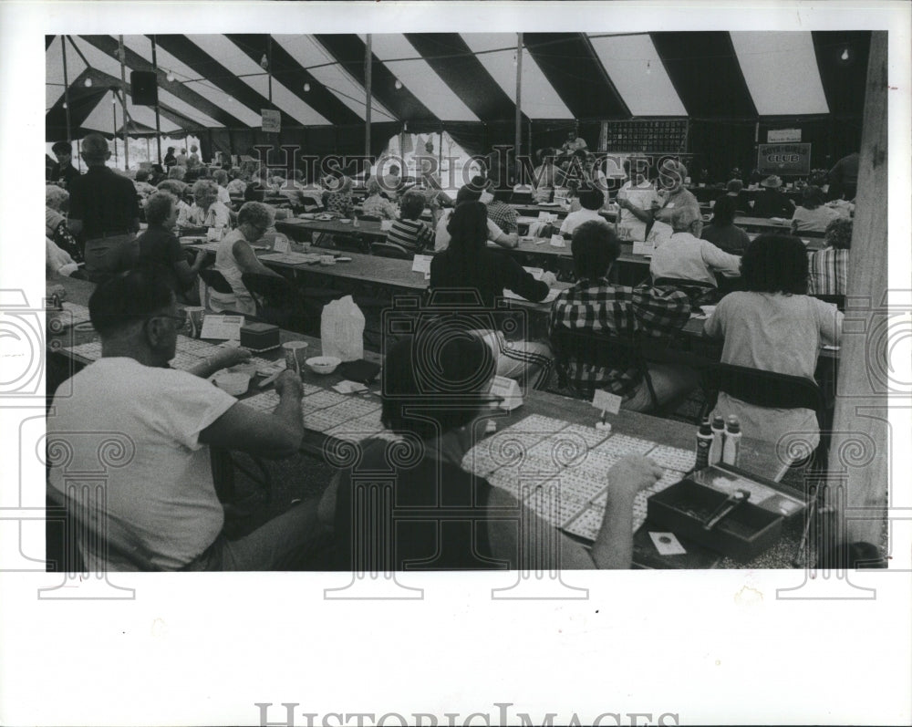 1984 West Pasco Sertoma Club Octoberfest Bingo /Mike Facemire - Historic Images