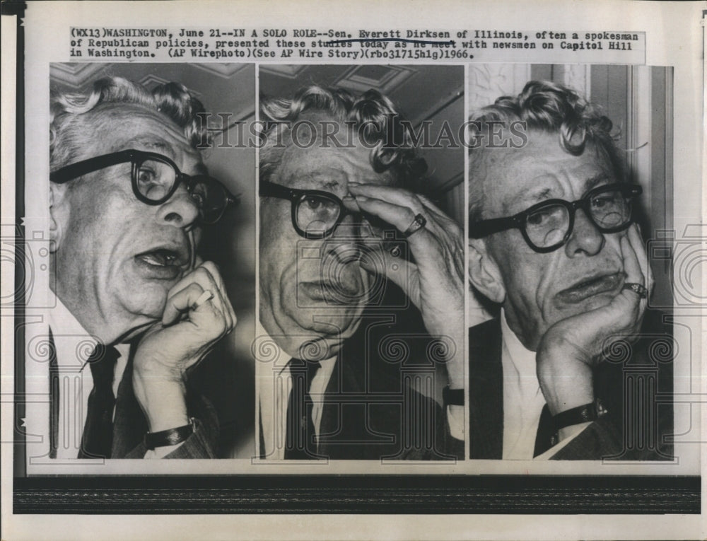 1966 Everett Dirksen, Senate Minority Leader - Historic Images