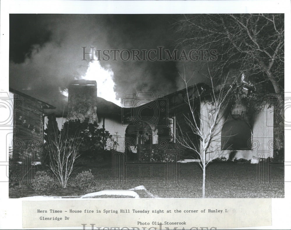 1990 House Fire Spring Hill Florida - Historic Images