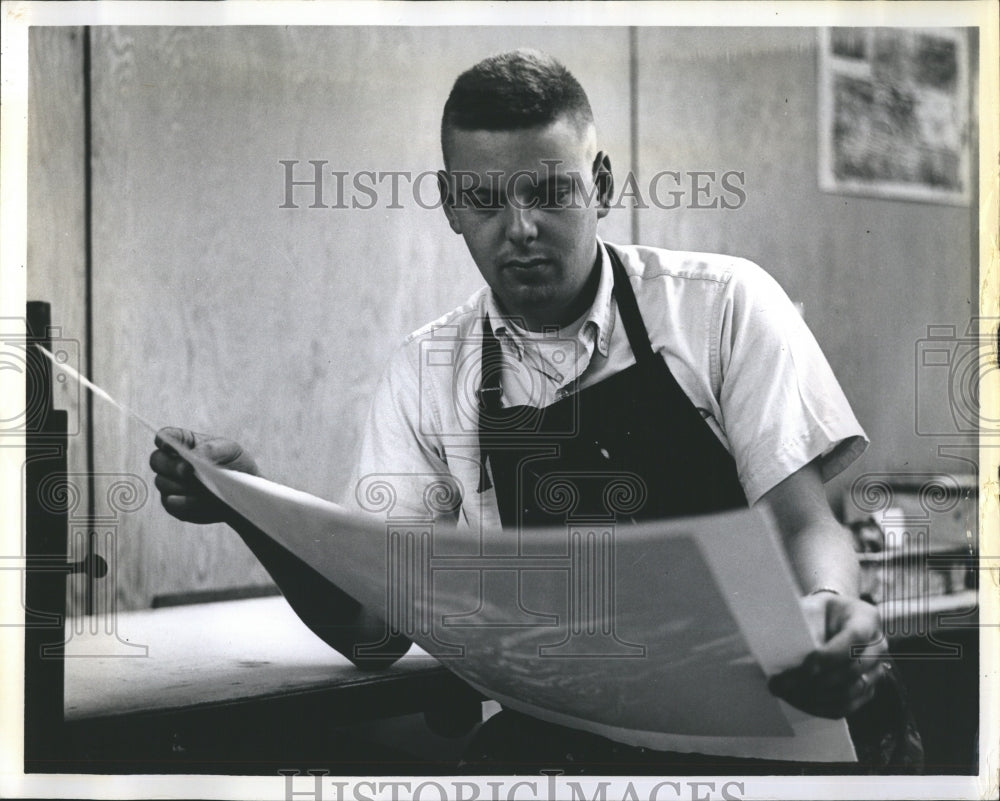 1965 Artist Jeffrey M. Kronsnoble at the University of South Florida - Historic Images