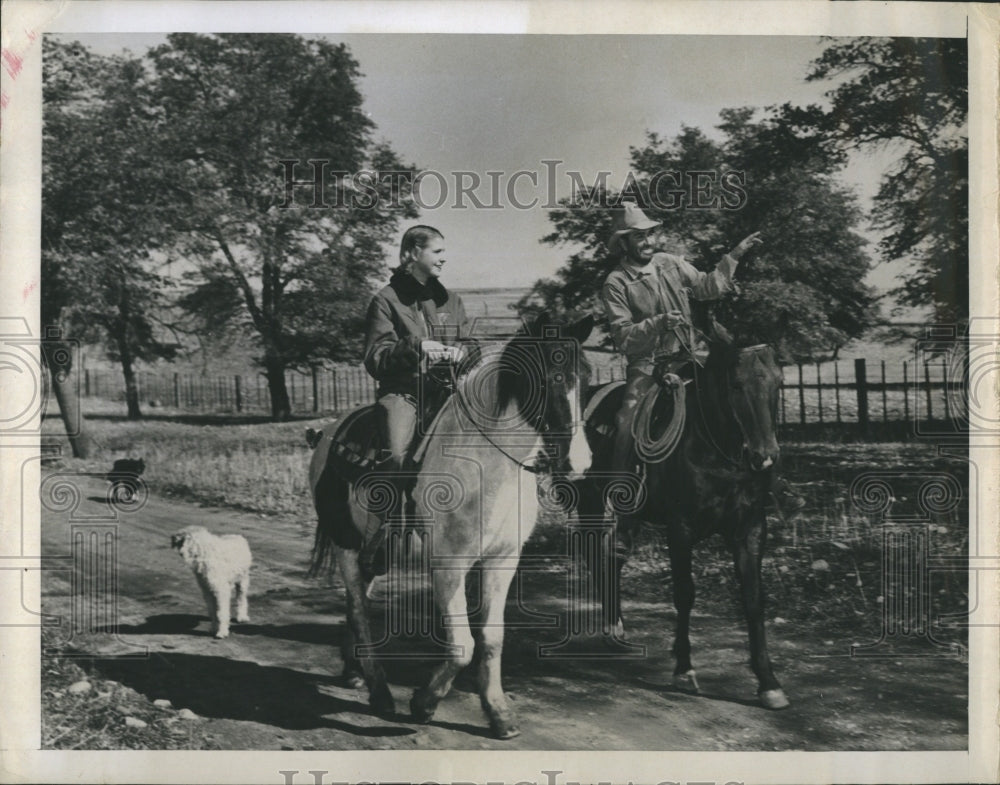 1949 Sharman Douglas Cowboy Tucson Horse - Historic Images