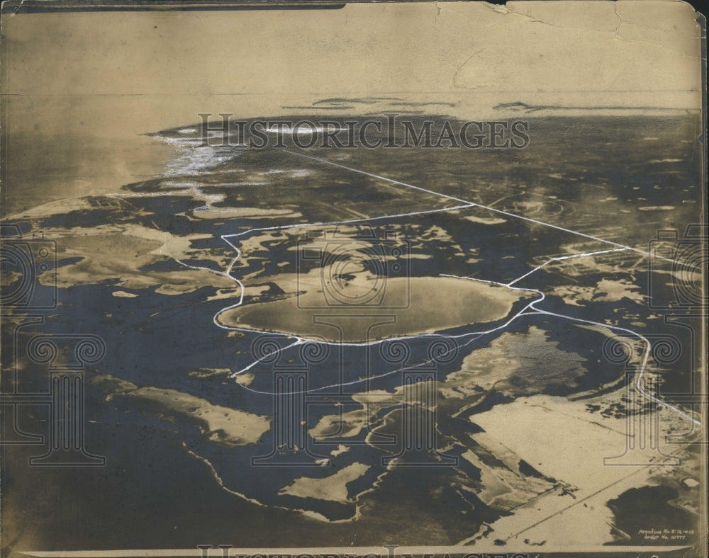 Press Photo Aerial View of Rio Vista, Florida. - Historic Images