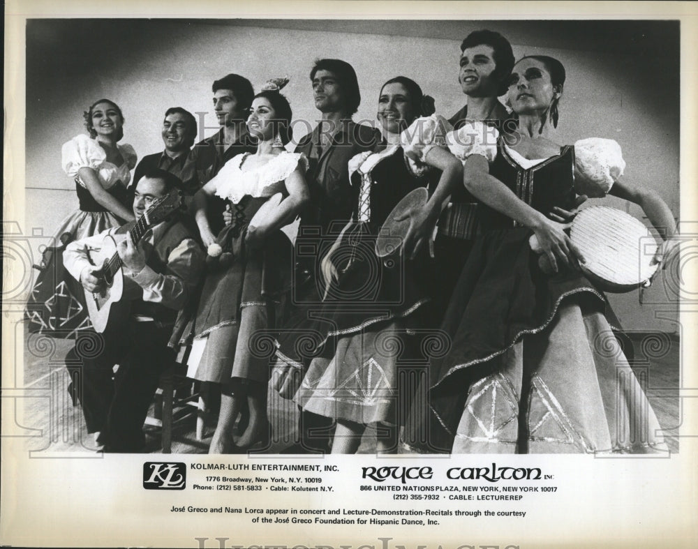 1973 Jose Greco Appears In Concert With Dancing Partners - Historic Images
