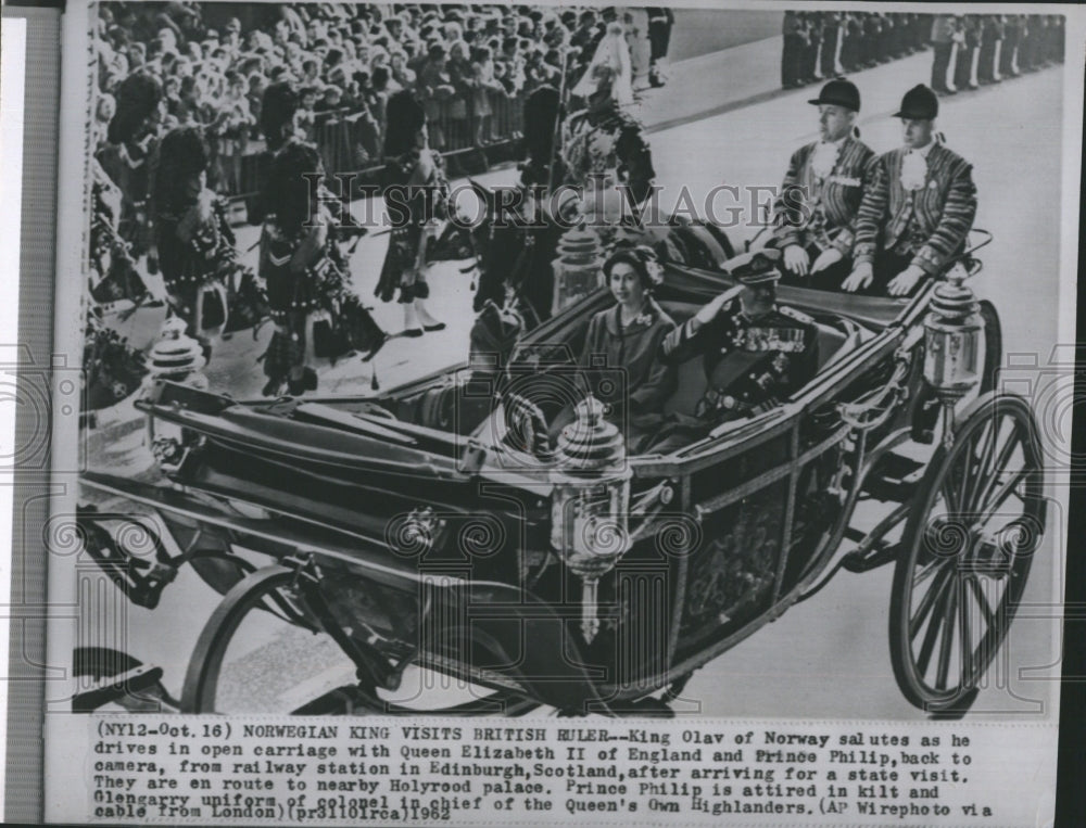 1962 King Olaf and Queen Elizabeth - Historic Images