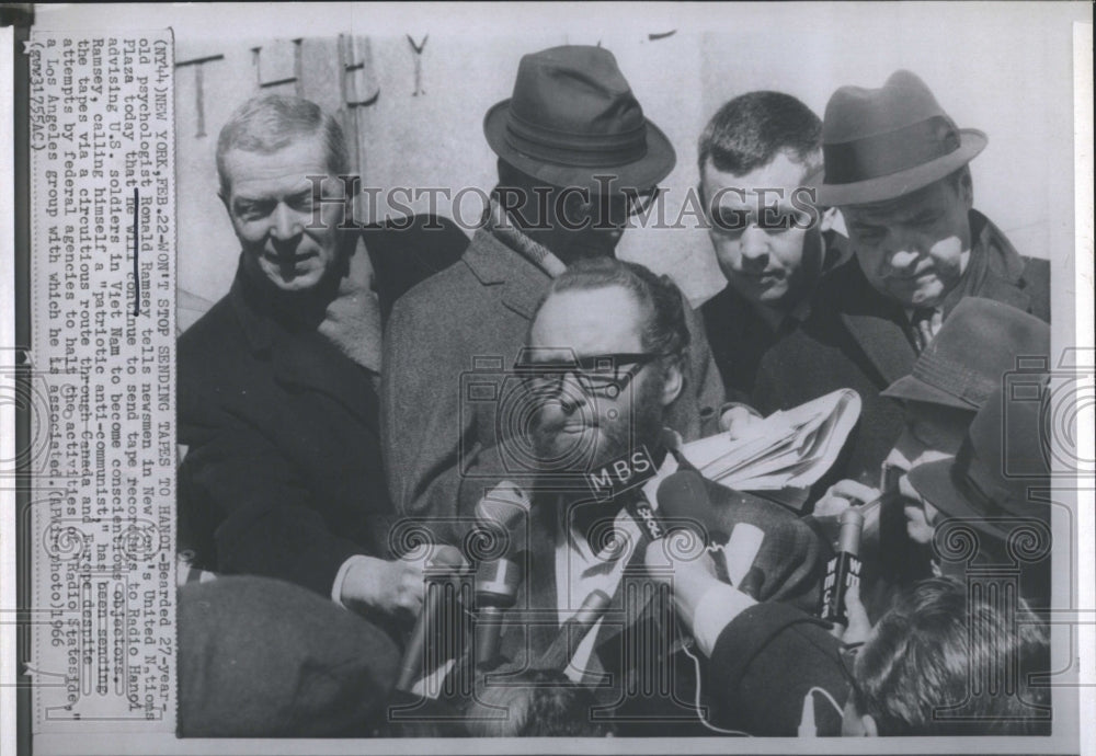 1966 Ronald Ramsey, anti-war protester of Vietnam War - Historic Images