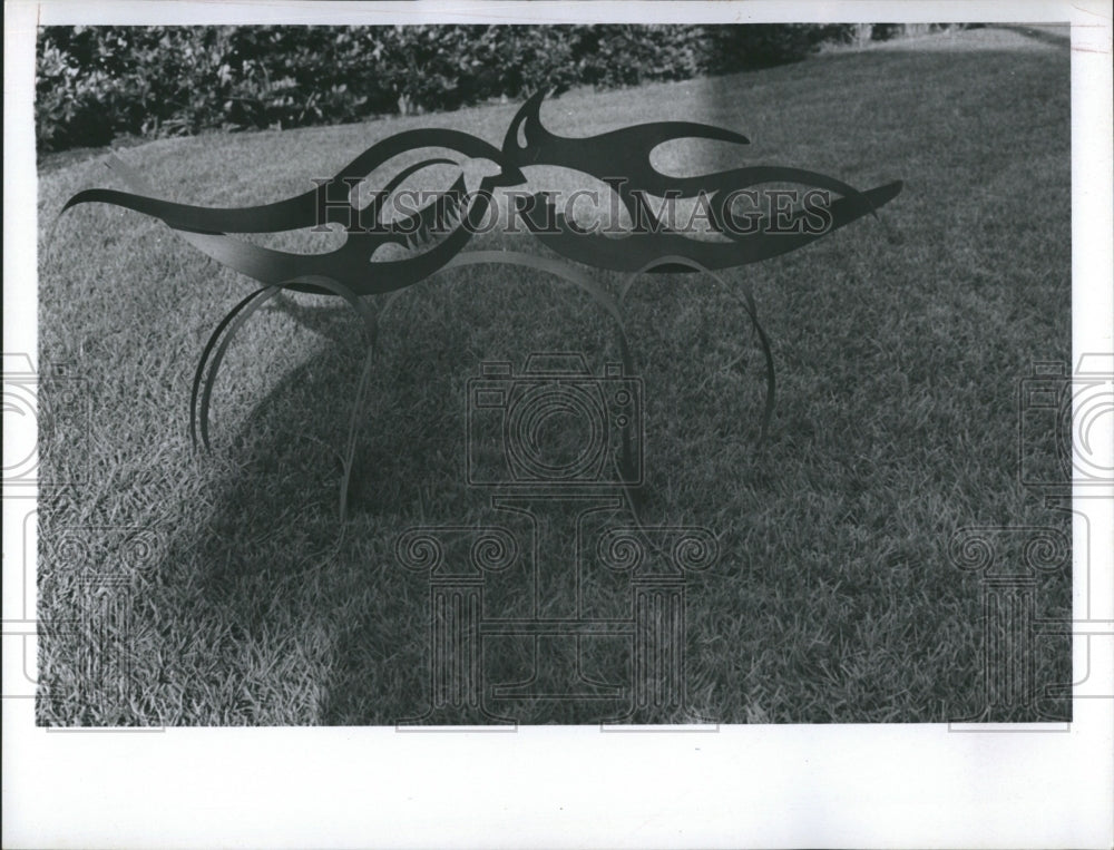 1968 "Courtship" sculpture by George Owen. - Historic Images