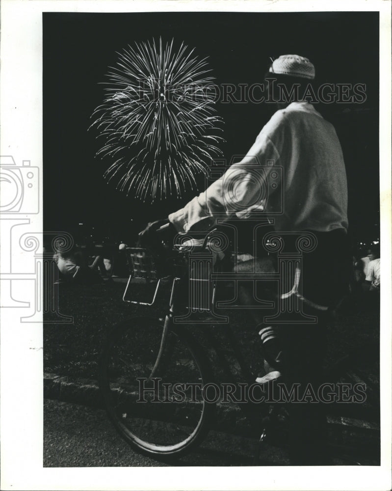 1980 Fourth of July Fireworks Over Gulfport - Historic Images