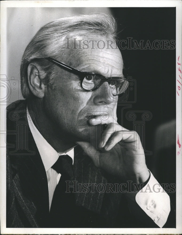 1971 Actor Richard Widmark in NBC TV Movie Series Vanished - Historic Images