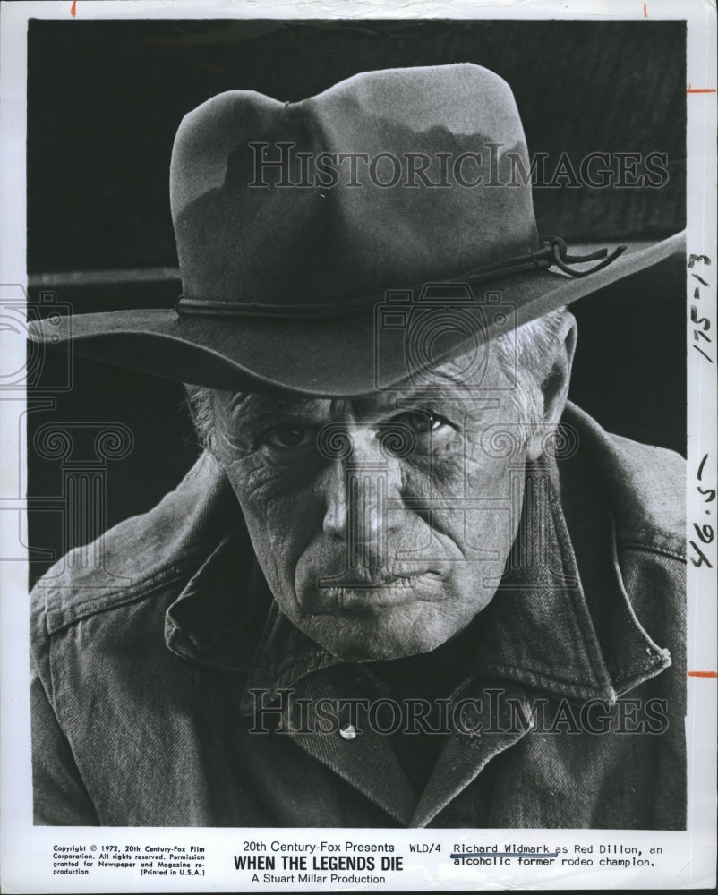 1977 Richard Widmark in "When the Legends Die" - Historic Images