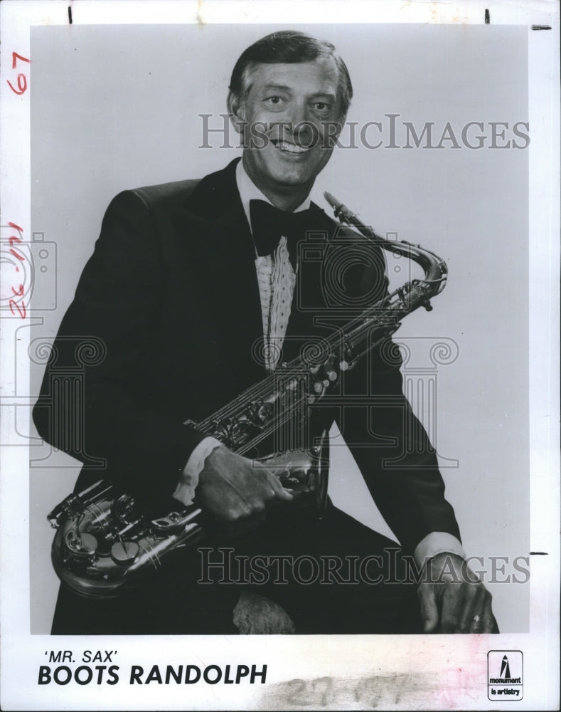 1976 Boots Randolph American musician best known for his saxphone. - Historic Images