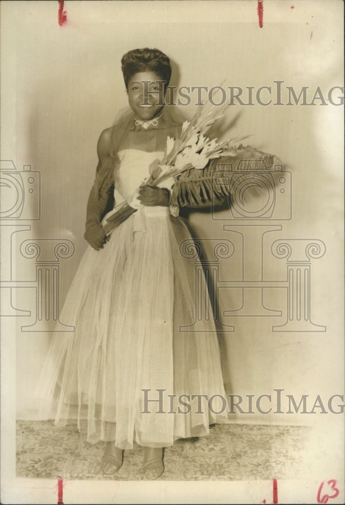 1956 Mrs, Patsy Raffrord Baptist Church Queen participant. - Historic Images