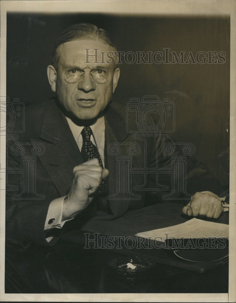 1953 Clarence Randall Board Chairman of Finland Steel Corp. - Historic Images