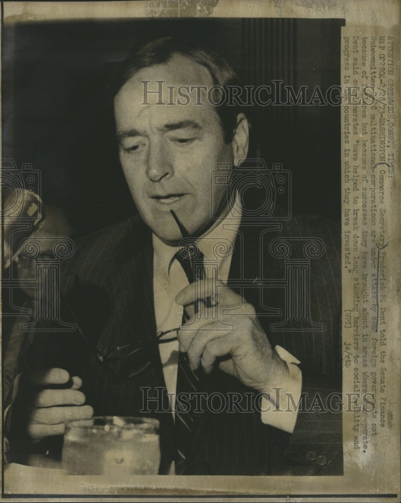 1973 Frederick Dent United States Secretary of Commerce. - Historic Images