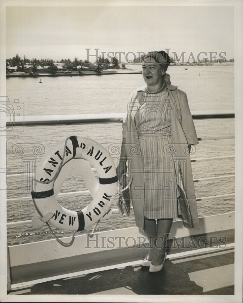 1963 Helen Ramsey Santa Paula Boat Ship New York - Historic Images