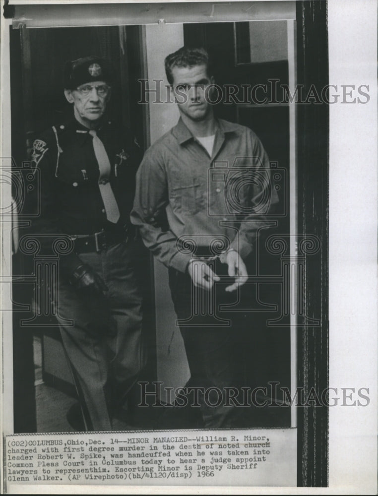 1966 William R. Minor charged with first degree murder. - Historic Images