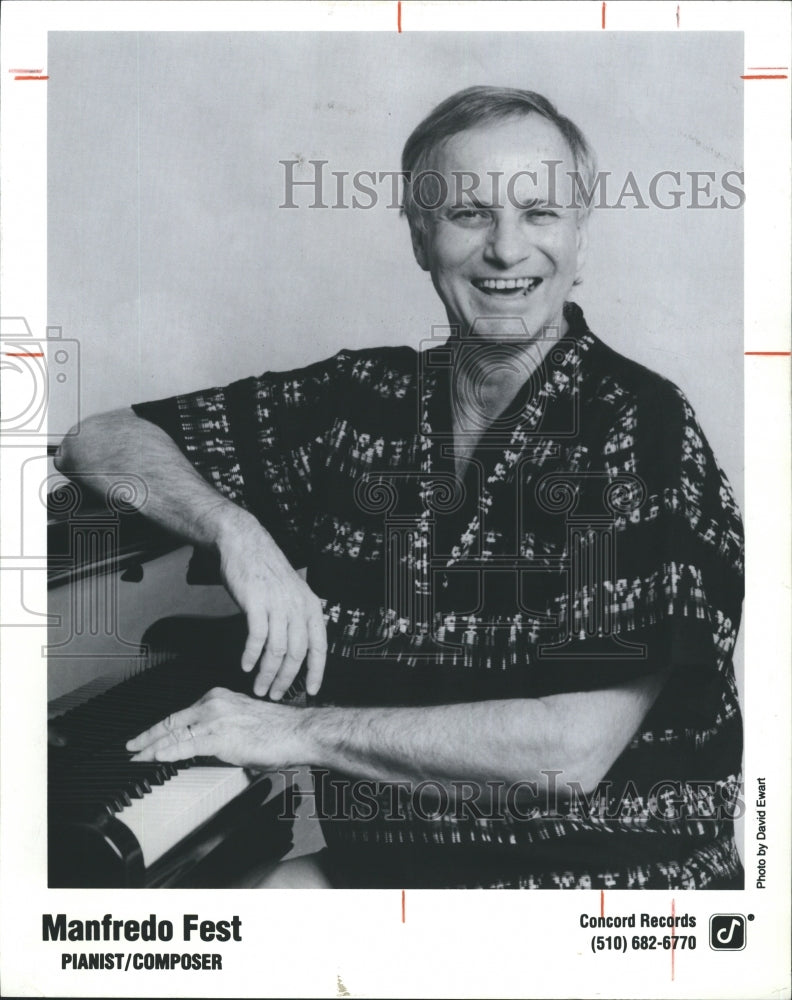 1996 Press Photo Manfred Fest Brazilian Bossa Nova Legend Pianist And Composer - Historic Images