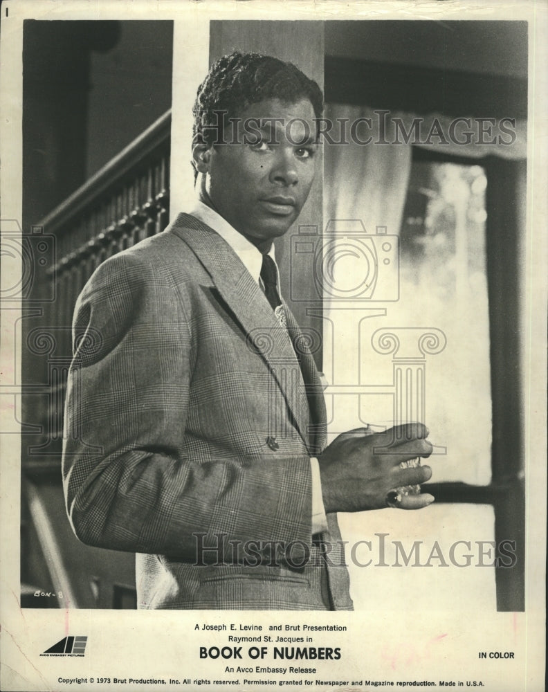 1973 Raymond St. Jacques Philip Thomas in Book of Numbers Movie - Historic Images