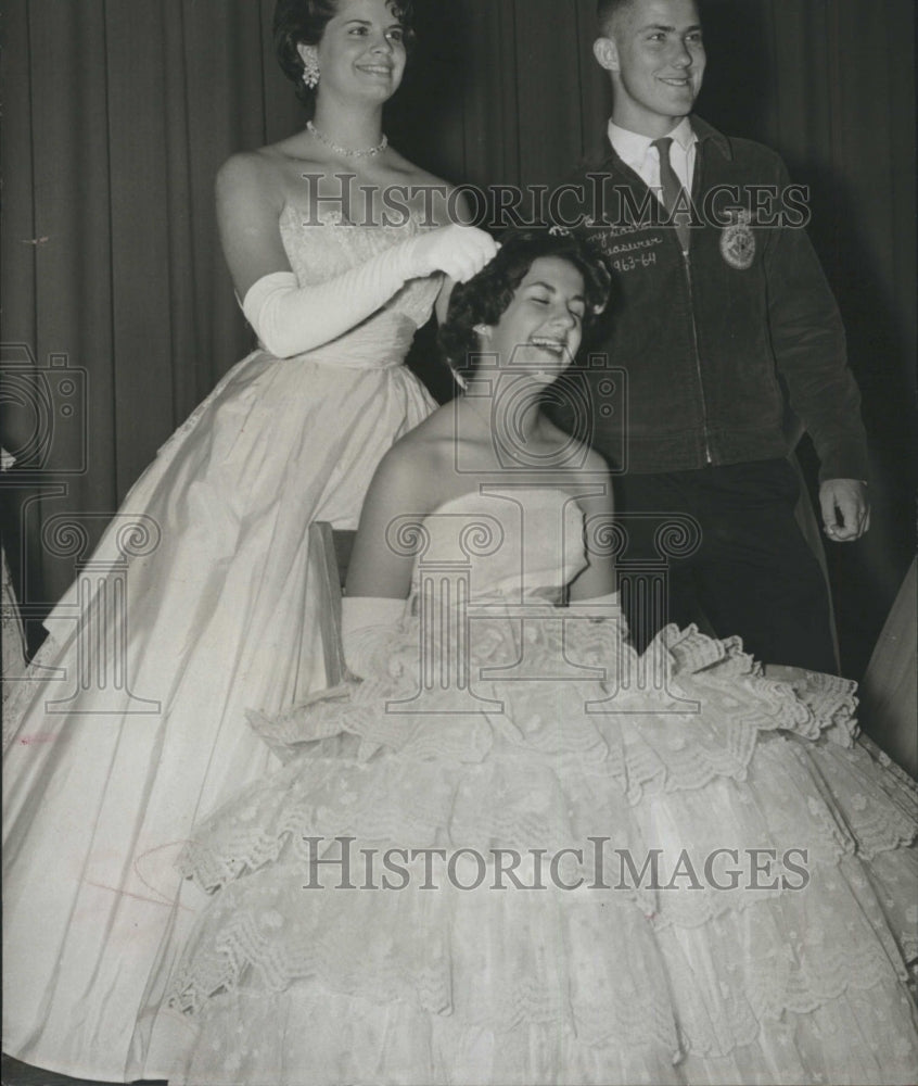 1963 Penny Tasch Emily Benson Tony Gaston Manatee FFA Sweetheart - Historic Images