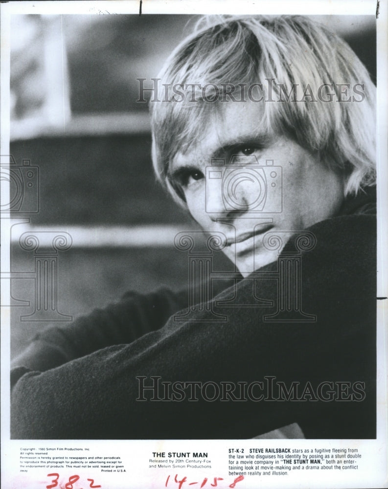 1980 Steve Railsback Actor Star Stunt Man Movie Film Scene Drama - Historic Images