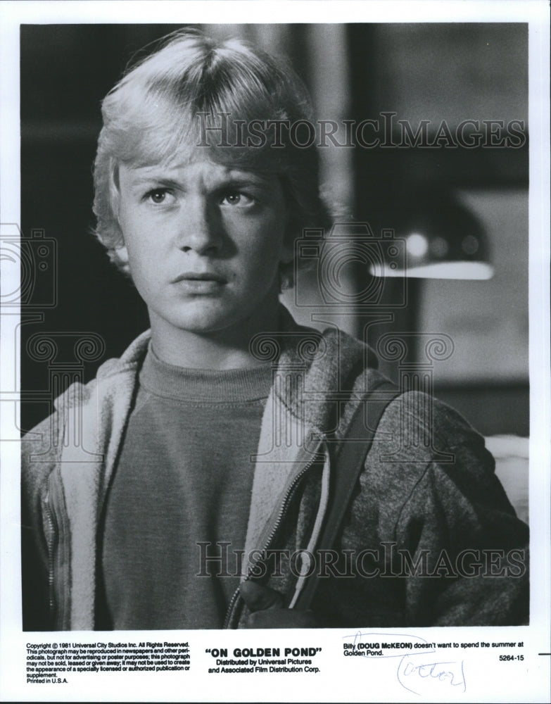 1982 Film Actor Doug McKeon On Golden Pond Movie - Historic Images