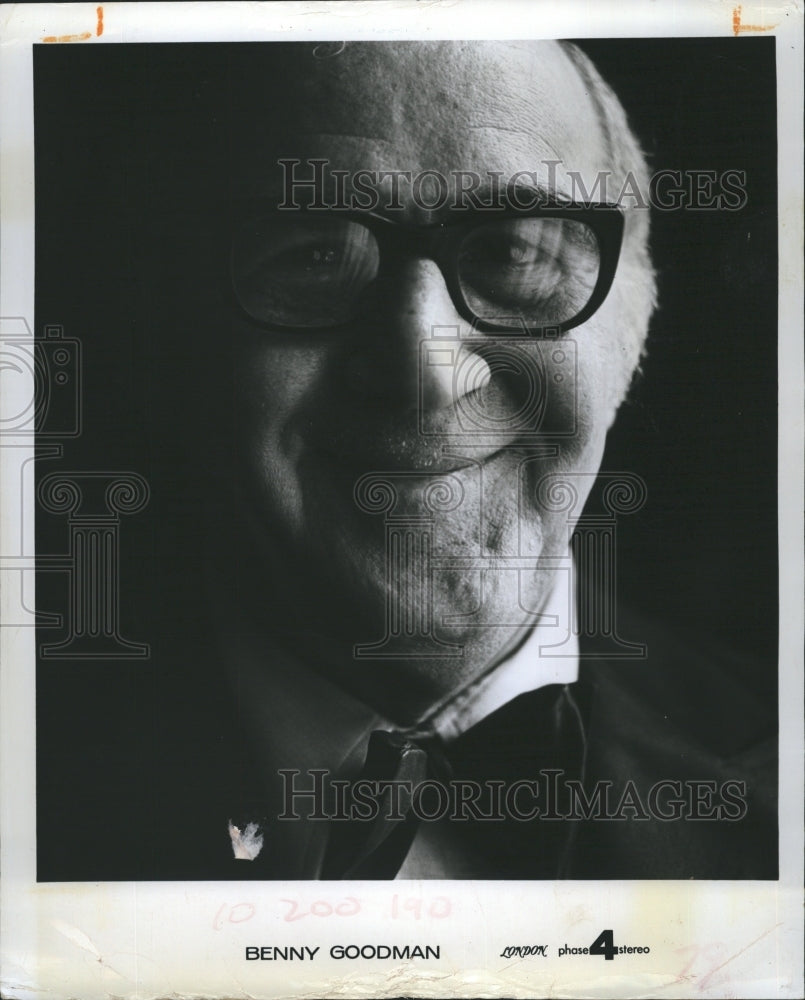 Press Photo Benny Goodman Band Leader - Historic Images